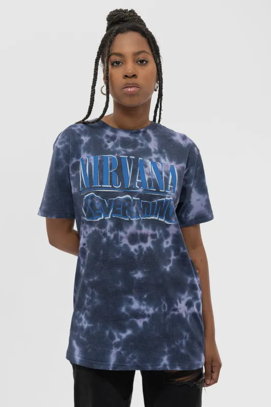 Nirvana Nevermind Dip Dye T Shirt made by NIRVANA