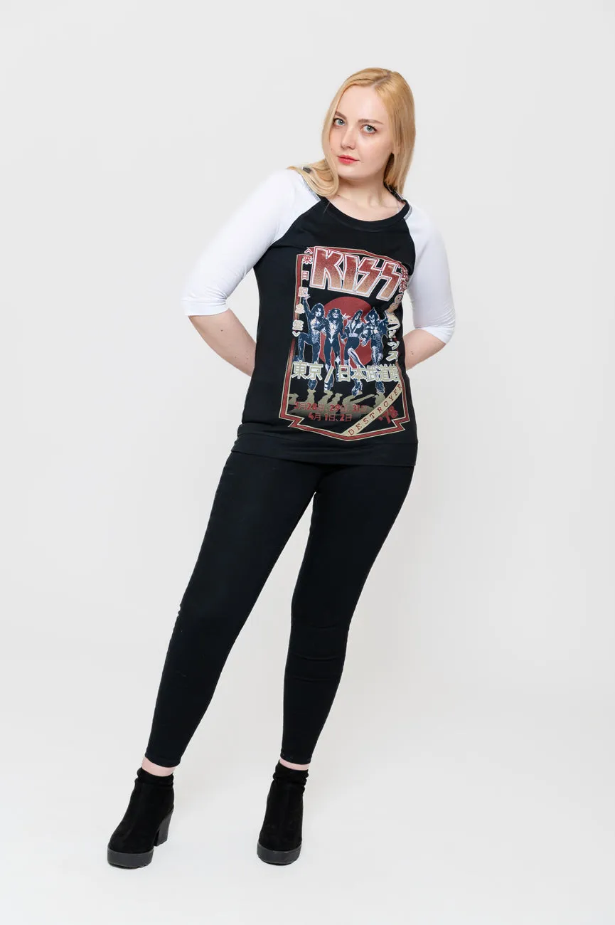 Kiss Destroyer Tour 1978 Raglan sold by Paradiso Clothing product image thumbnail 5