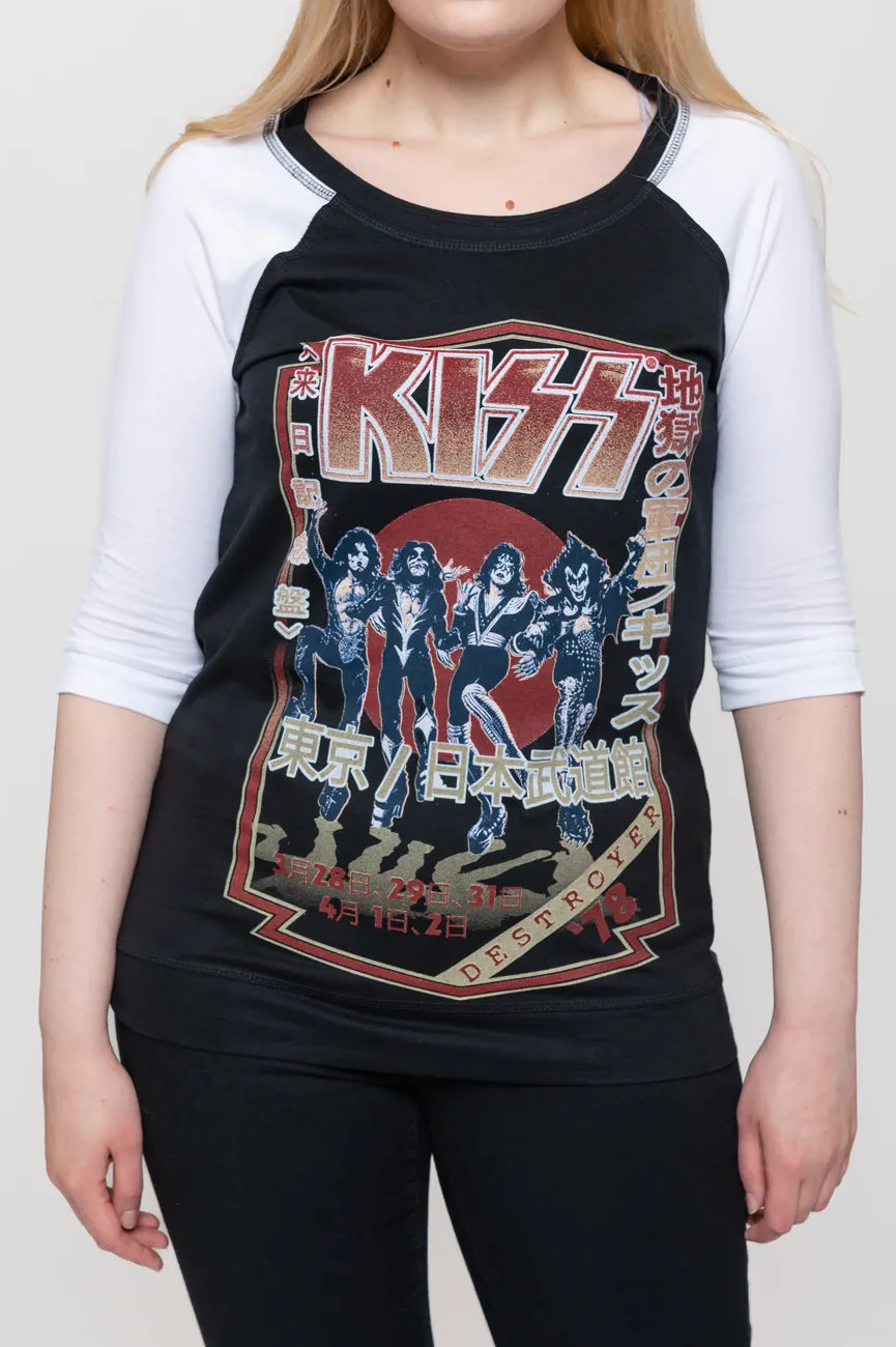 Kiss Destroyer Tour 1978 Raglan sold by Paradiso Clothing product image thumbnail 3