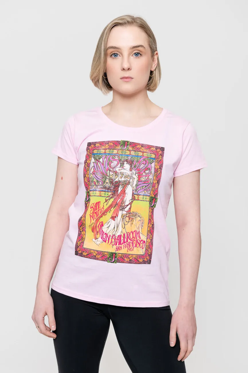 Janis Joplin Avalon Ballroom 67 Skinny T Shirt sold by Paradiso Clothing