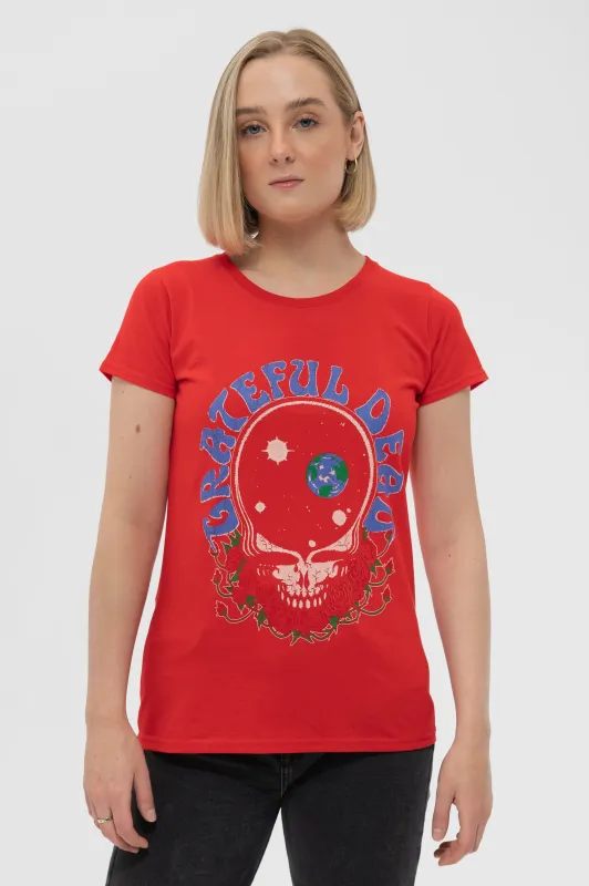 Grateful Dead Space Your Face Skinny T Shirt sold by Paradiso Clothing