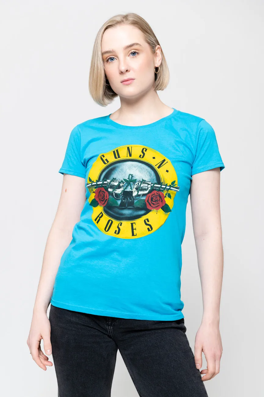 Guns N Roses Classic Logo Skinny T Shirt sold by Paradiso Clothing