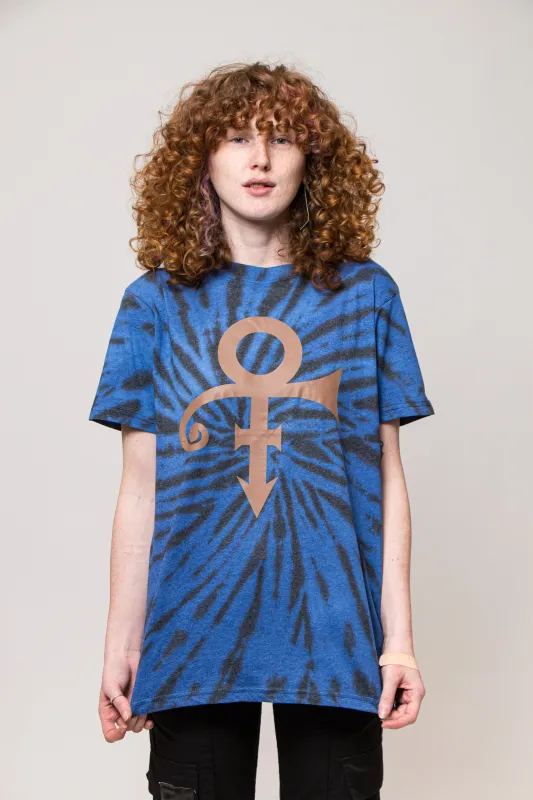 Prince Gold Symbol Dip Dye T Shirt sold by Paradiso Clothing
