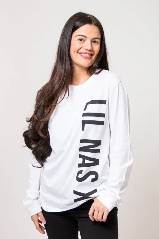 Lil Nas X Vertical Text Logo Long Sleeve sold by Paradiso Clothing