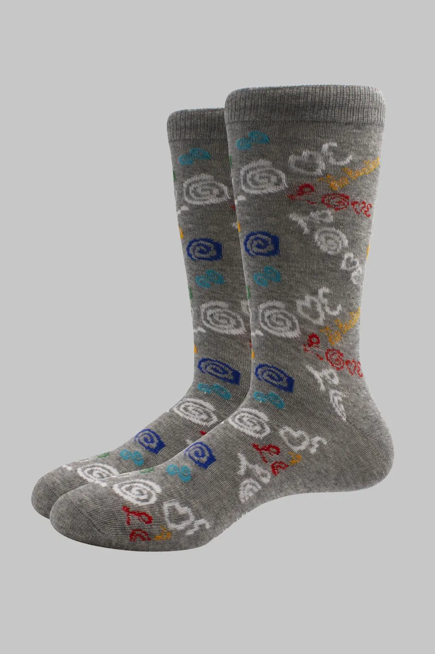 The Beatles Love Graffitti Womens Socks sold by Paradiso Clothing