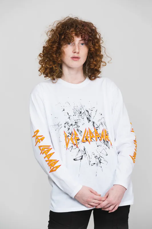 Def Leppard Shatter Band Logo Long Sleeve sold by Paradiso Clothing