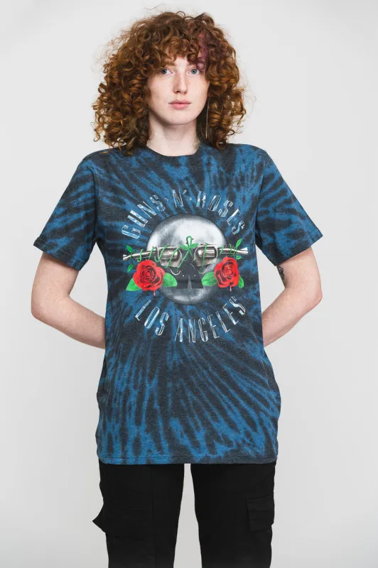 Guns N Roses Los Angeles Dip Dye T Shirt sold by Paradiso Clothing