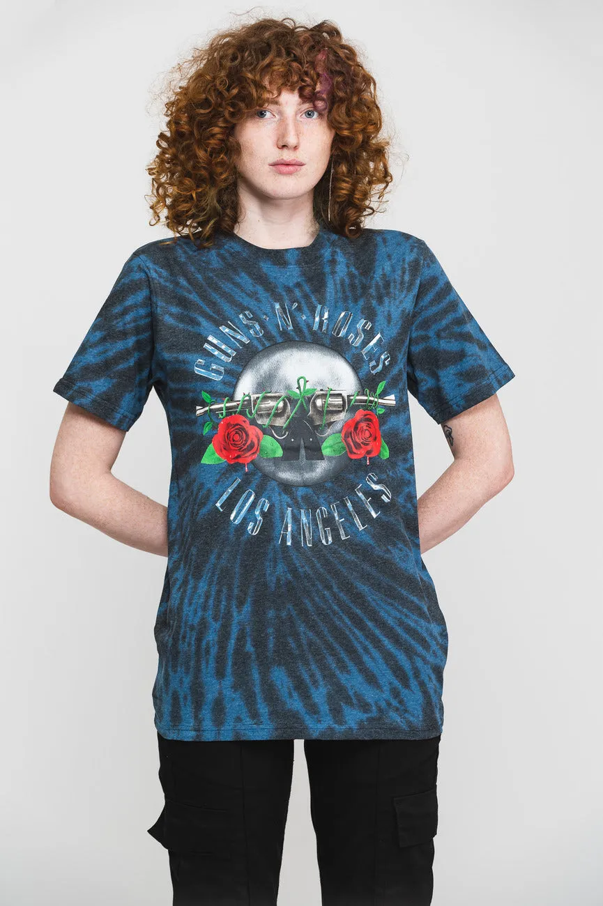 Guns N Roses Los Angeles Dip Dye T Shirt sold by Paradiso Clothing