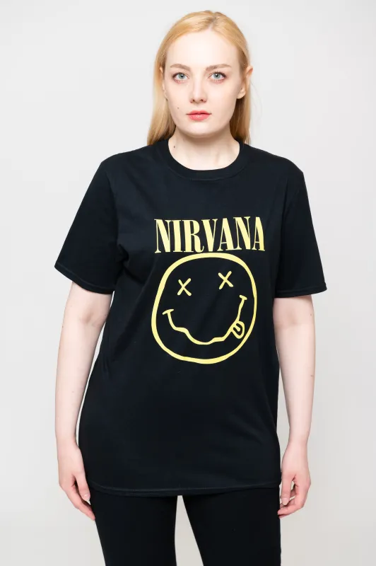 Nirvana Flower Sniffin T Shirt sold by Paradiso Clothing
