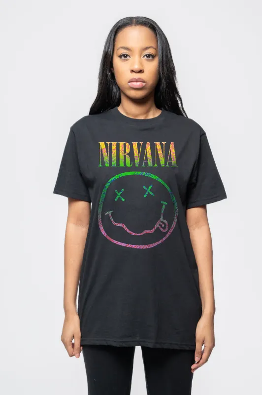Nirvana Sorbet Ray Grunge Smile T Shirt sold by Paradiso Clothing