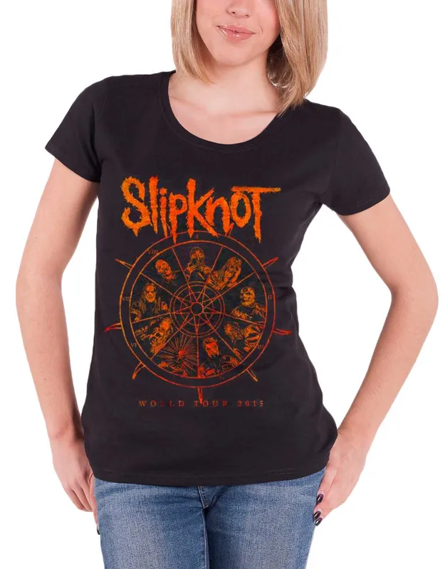 Slipknot The Wheel Tour 2015 Skinny Fit T Shirt sold by Paradiso Clothing