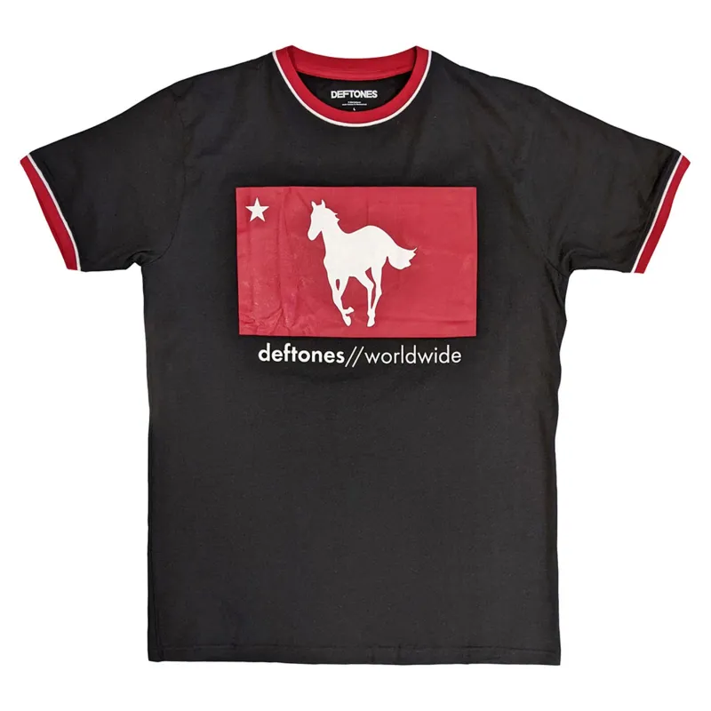 Deftones Star And Pony Ringer T Shirt sold by Paradiso Clothing