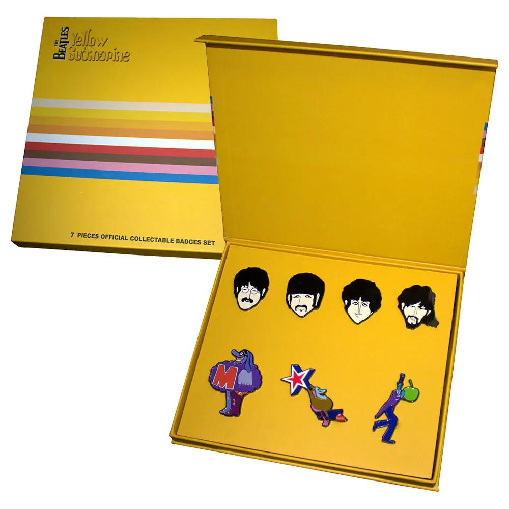 The Beatles Yellow Submarine Characters Boxed Pin Badge Set sold by Paradiso Clothing