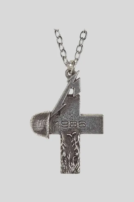 Metallica Master of Puppets 1986 Cross Necklace made by Paradiso Clothing