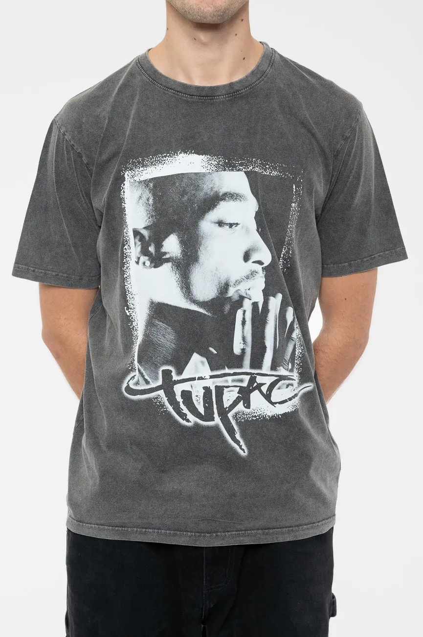 Tupac Spray Photo Limited Edition 999 Only Premium Wash T Shirt sold by Paradiso Clothing product image thumbnail 3