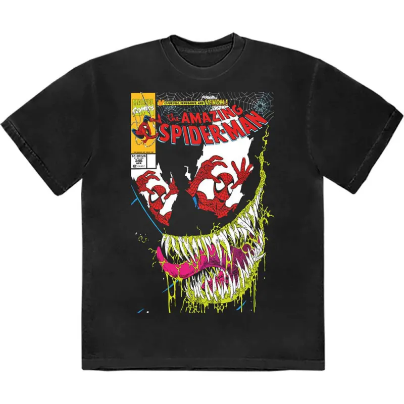 Spiderman V Is For Venom Comic Cover Marvel T Shirt sold by Paradiso Clothing