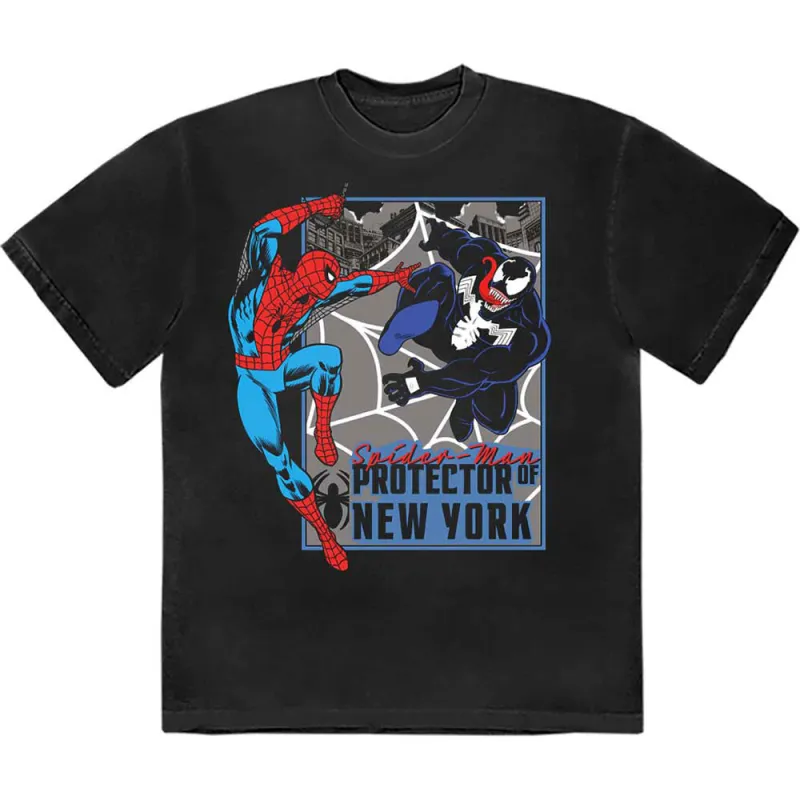 Spiderman Protector Of New York Marvel T Shirt made by Marvel