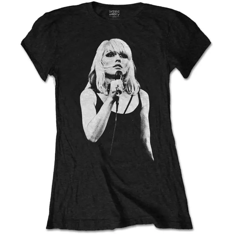 Debbie Harry Open Mic Skinny Fit T Shirt sold by Paradiso Clothing