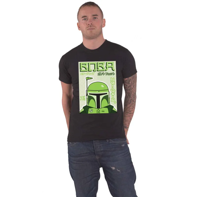 Star Wars  Boba Japanese Logo T Shirt made by Paradiso Clothing