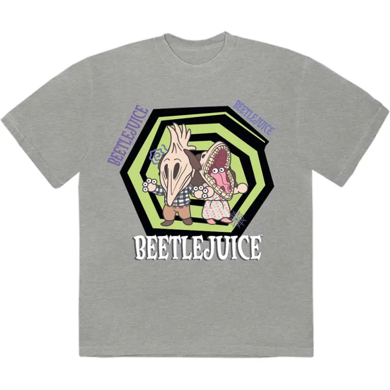 Beetlejuice Spiral T Shirt made by Paradiso Clothing