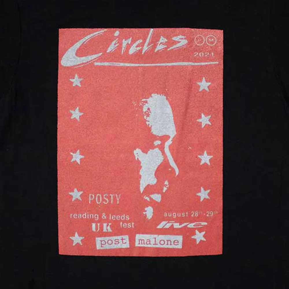 Post Malone Circles Live T Shirt sold by Paradiso Clothing product image thumbnail 2