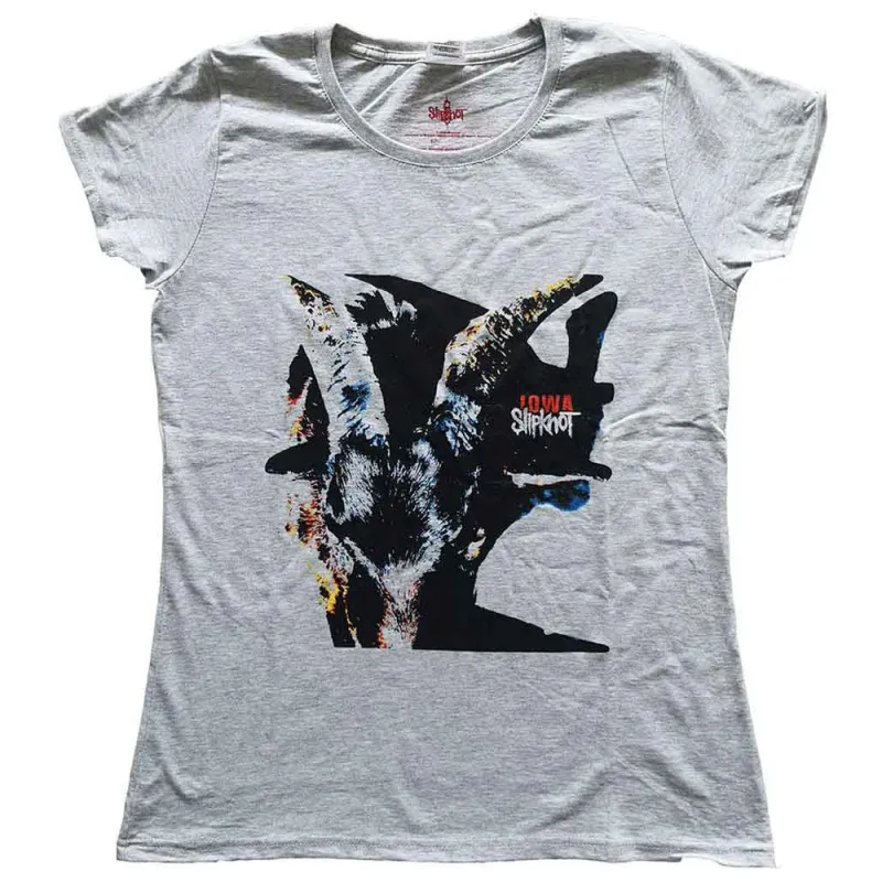 Slipknot Iowa Goat Shadow Skinny Fit T Shirt sold by Paradiso Clothing