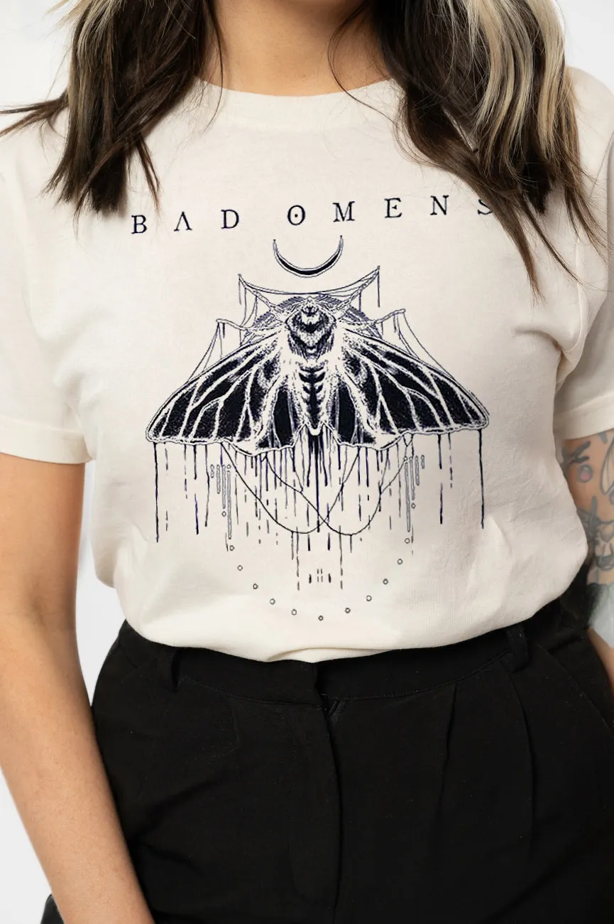 Bad Omens Band Logo Moth T Shirt sold by Paradiso Clothing product image thumbnail 3