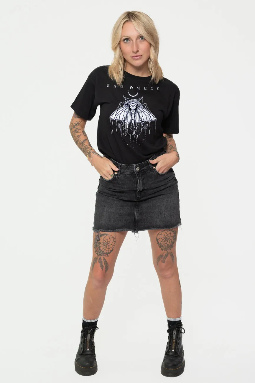 Bad Omens Band Logo Moth T Shirt sold by Paradiso Clothing product image thumbnail 2