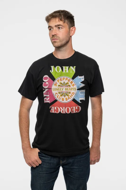The Beatles Sgt Pepper Drum And Names T Shirt sold by Paradiso Clothing