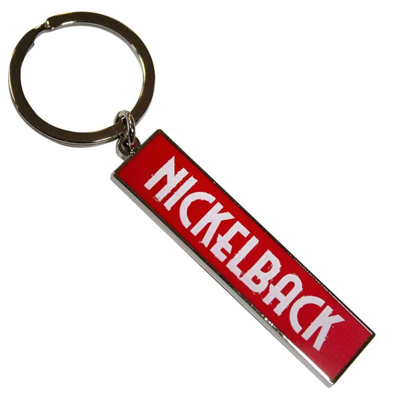 Nickelback White Band Logo Keyring Keychain sold by Paradiso Clothing