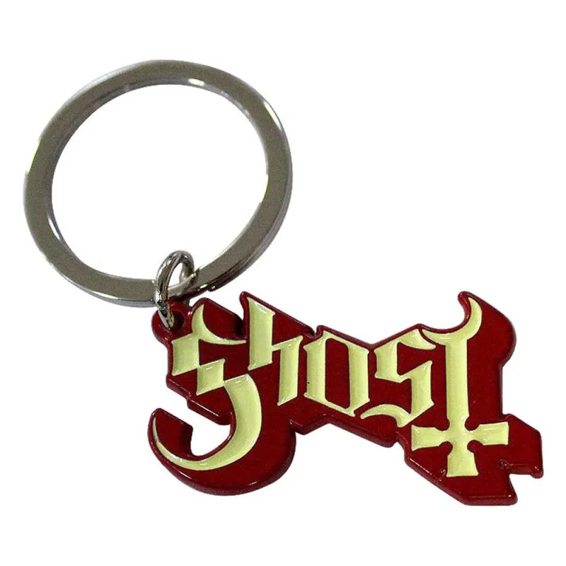 Ghost Band Logo Red Shadow Keyring Keychain sold by Paradiso Clothing