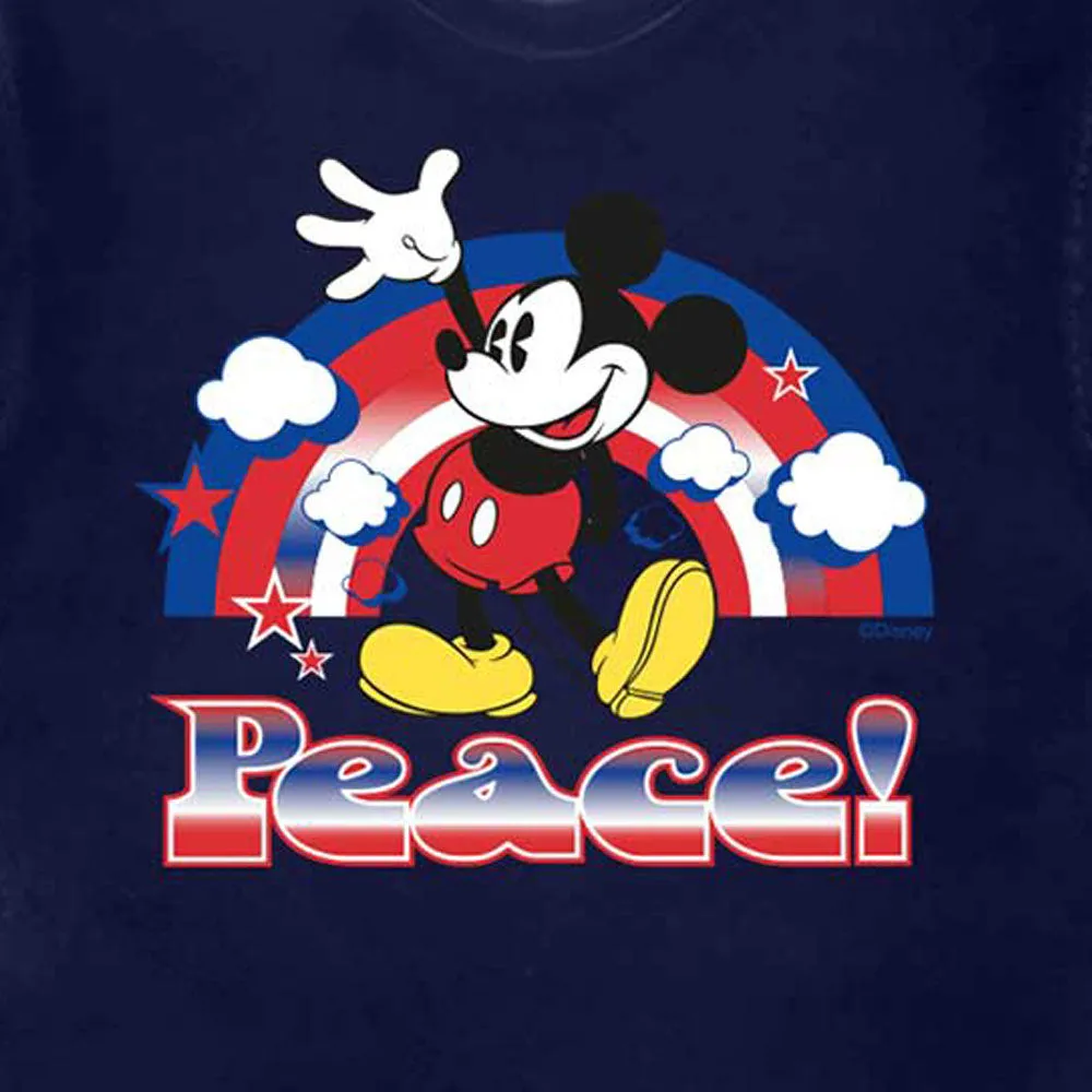 Mickey Mouse Peace Rainbow Logo T Shirt sold by Paradiso Clothing product image thumbnail 2