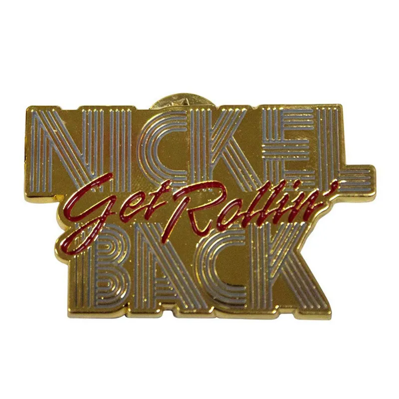 Nickelback Get Rollin Band Logo Pin Badge sold by Paradiso Clothing