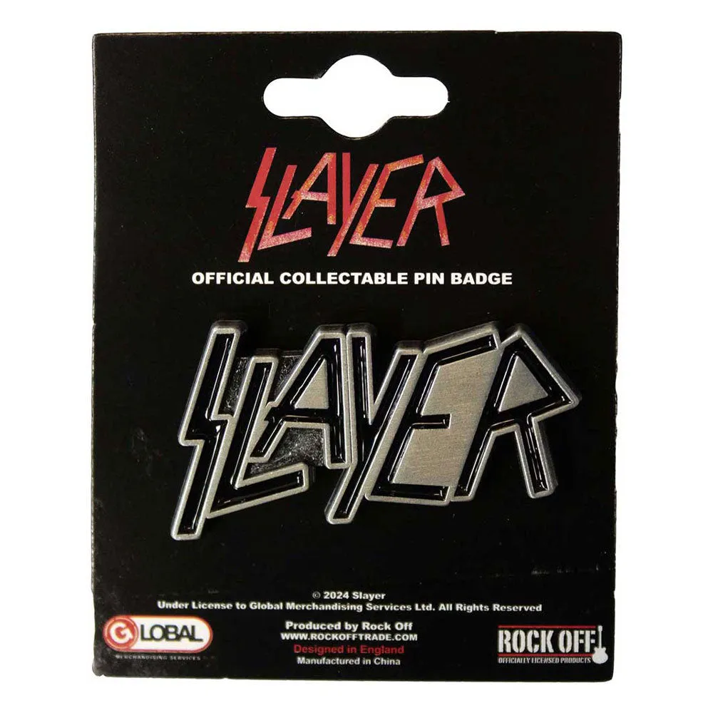Slayer Band Logo Logo Pin Badge sold by Paradiso Clothing product image thumbnail 2