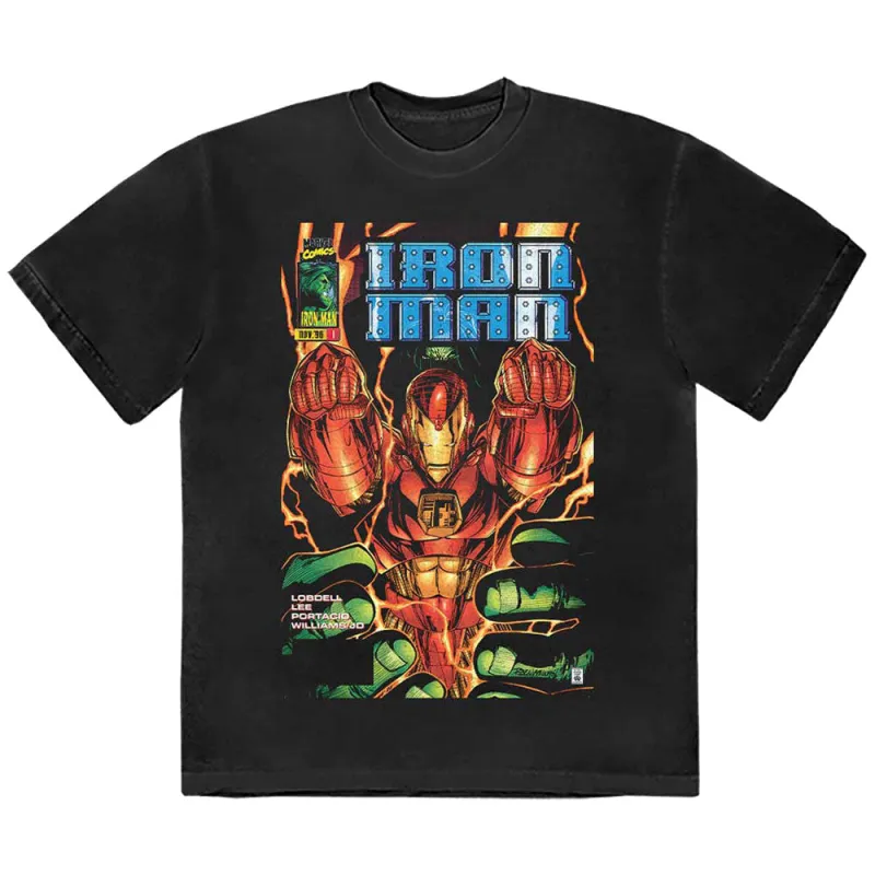 Iron Man Fist Comic Cover Marvel T Shirt sold by Paradiso Clothing