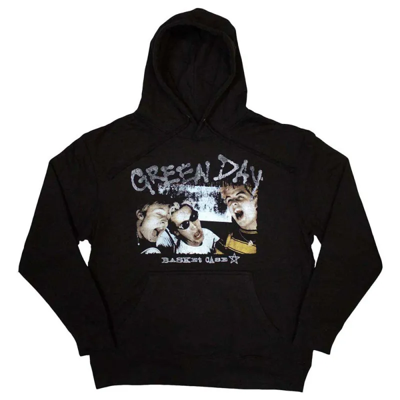 Green Day Basket Case Star Logo Pullover Hoodie made by Green Day