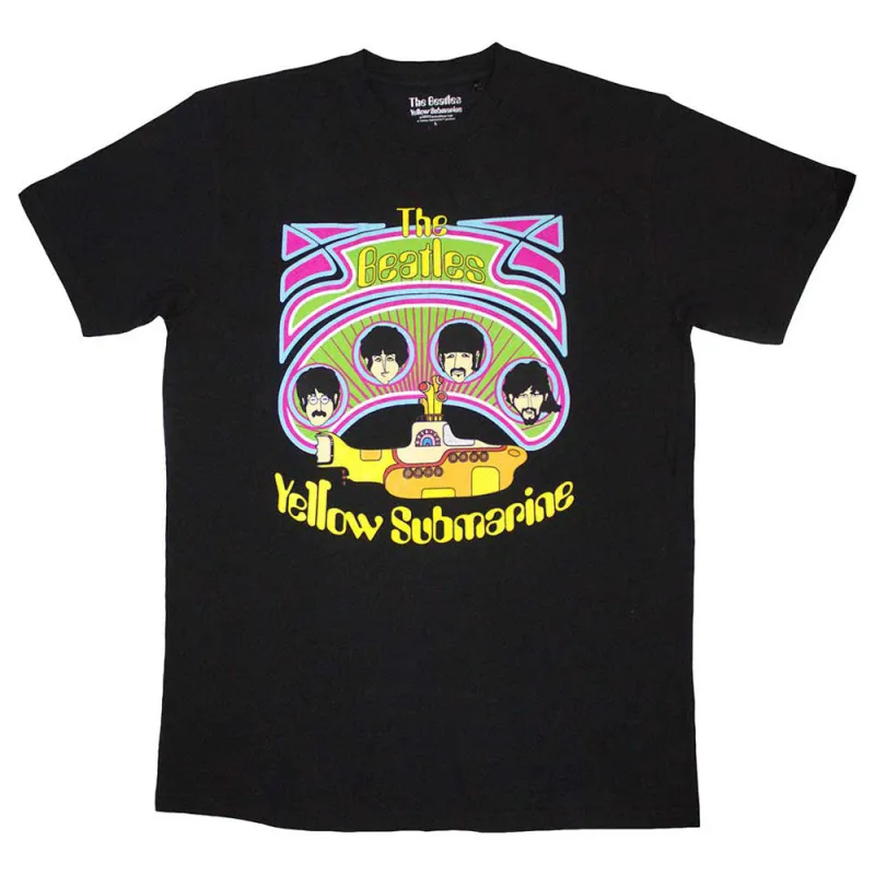 The Beatles Yellow Submarine Heads In Circles T Shirt sold by Paradiso Clothing