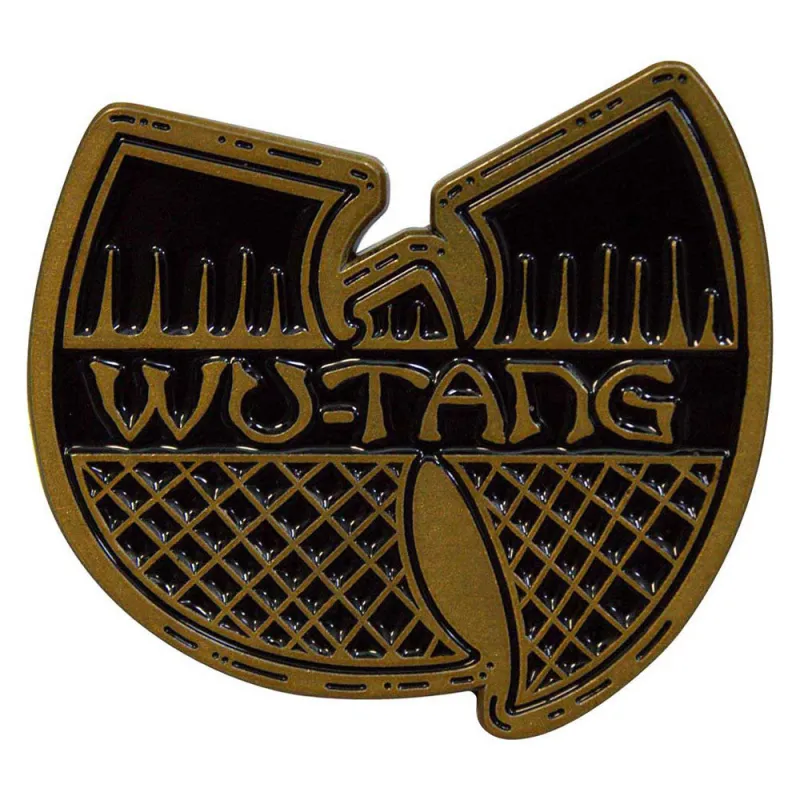 Wu-Tang Clan Black & Gold Logo Pin Badge made by Wutang