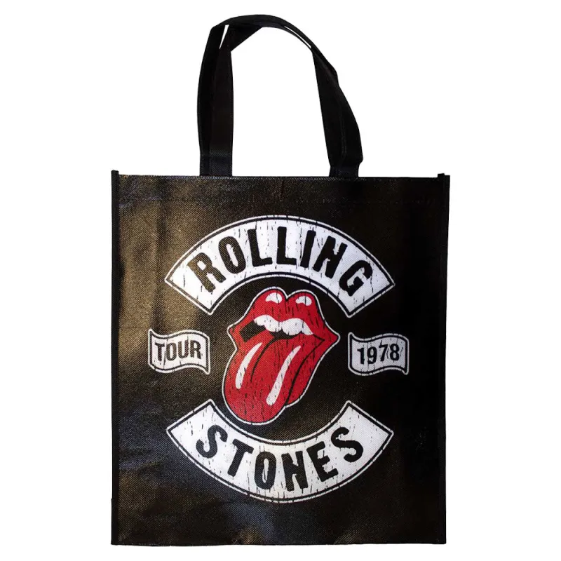 The Rolling Stones Tour 78 Eco Shopper Bag sold by Paradiso Clothing