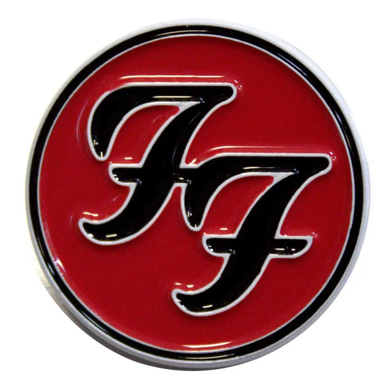 Foo Fighters FF Band Logo Pin Badge made by Paradiso Clothing