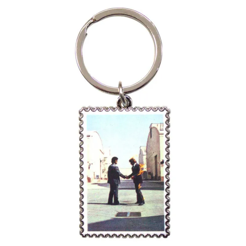 Pink Floyd Wish You Were Here Stamp Keychain Keychain sold by Paradiso Clothing