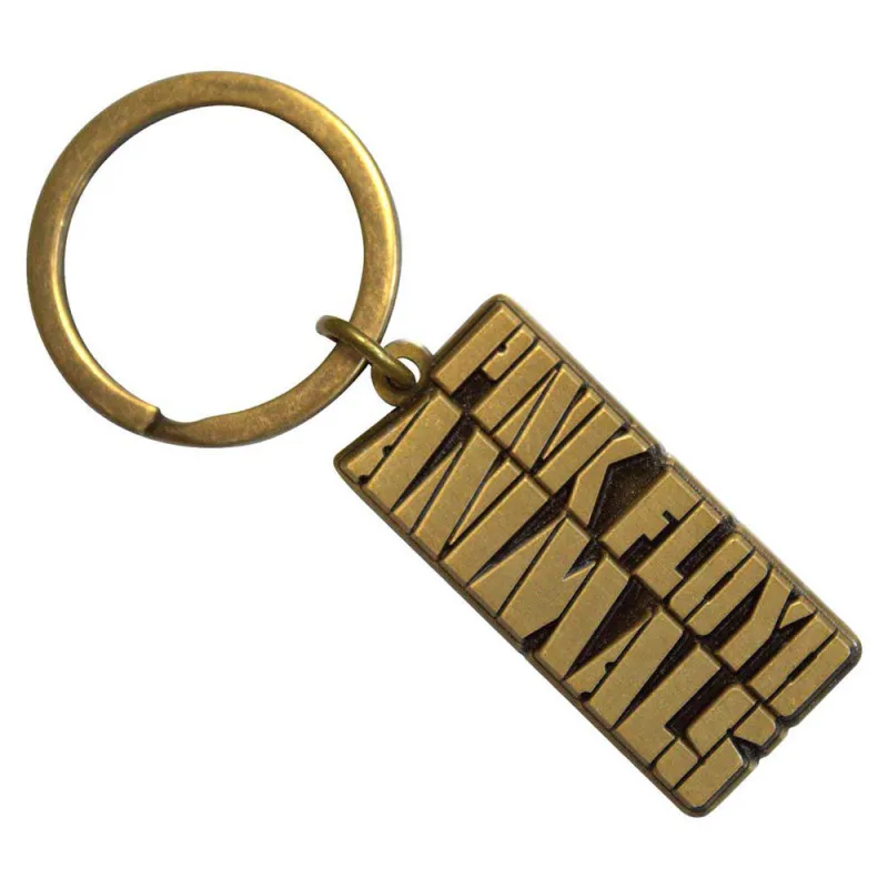 Pink Floyd Animals Gold Text Logo Keychain Keychain sold by Paradiso Clothing