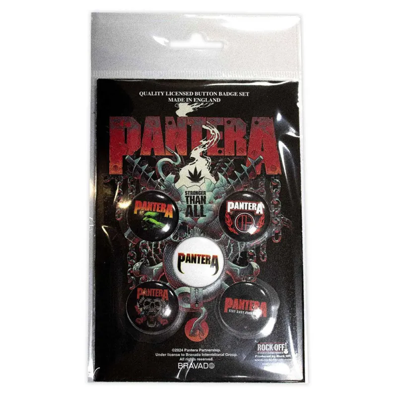 Pantera Stay Away From Me Button Badge Pack sold by Paradiso Clothing