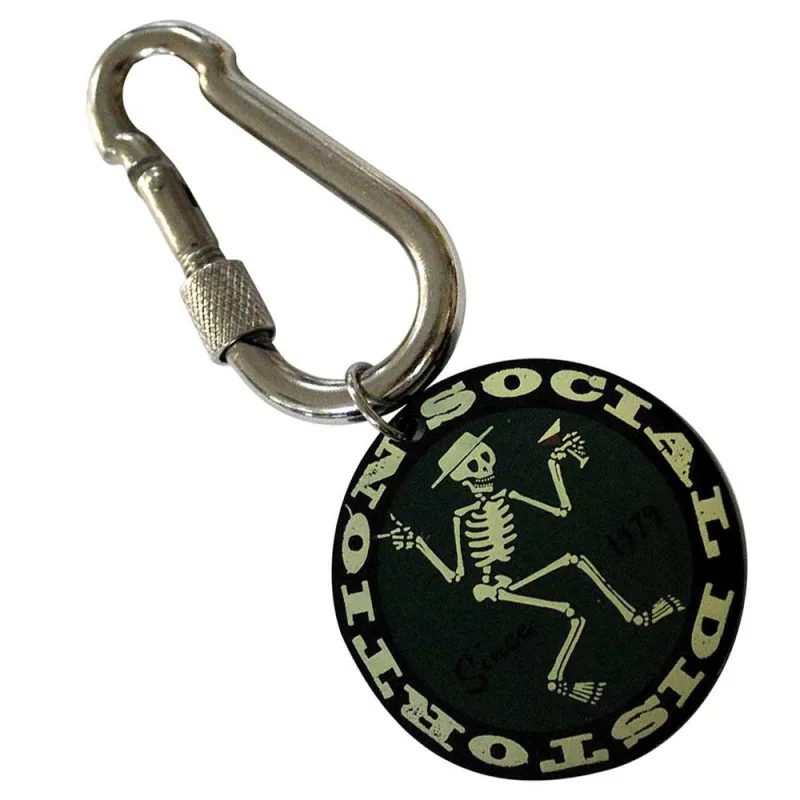 Social Distortion Classic Band Logo Keychain sold by Paradiso Clothing