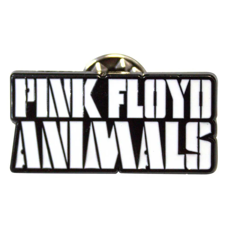 Pink Floyd Animals Mono Text Logo Pin Badge sold by Paradiso Clothing