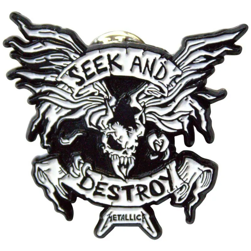 Metallica Seek And Destroy Pin Badge sold by Paradiso Clothing