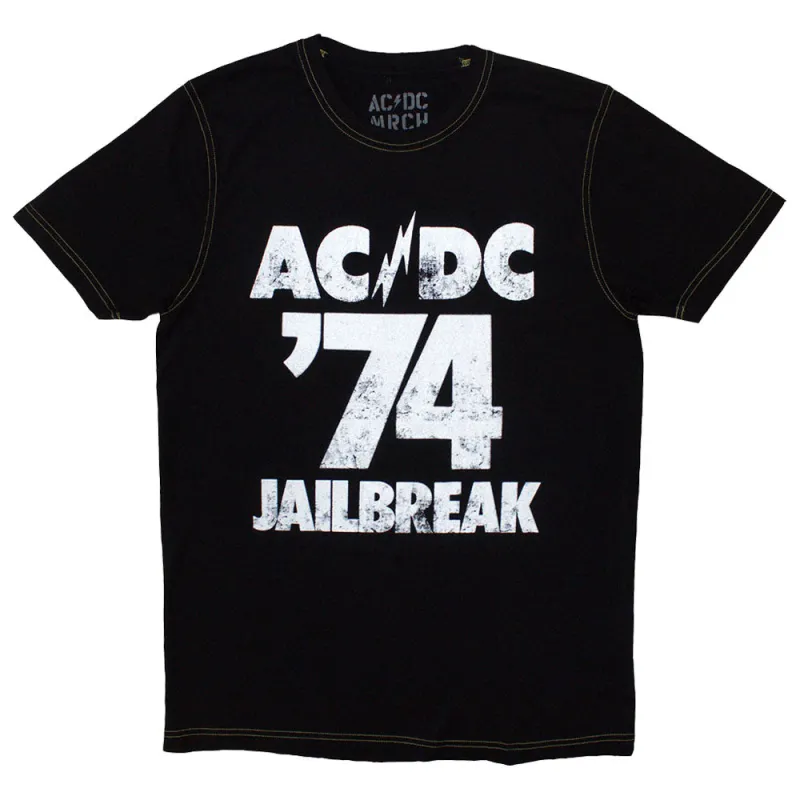 AC/DC 74 Jailbreak Band Logo T Shirt sold by Paradiso Clothing