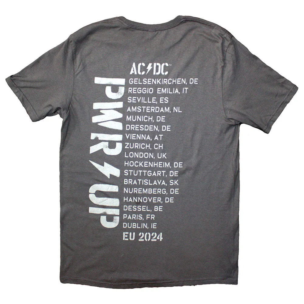 AC/DC Logo PWR UP EU Tour 24 T Shirt sold by Paradiso Clothing product image thumbnail 2