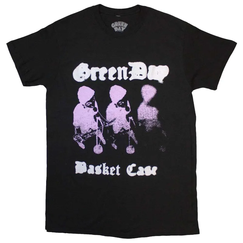 Green Day Basket Case Band Logo T Shirt made by Green Day