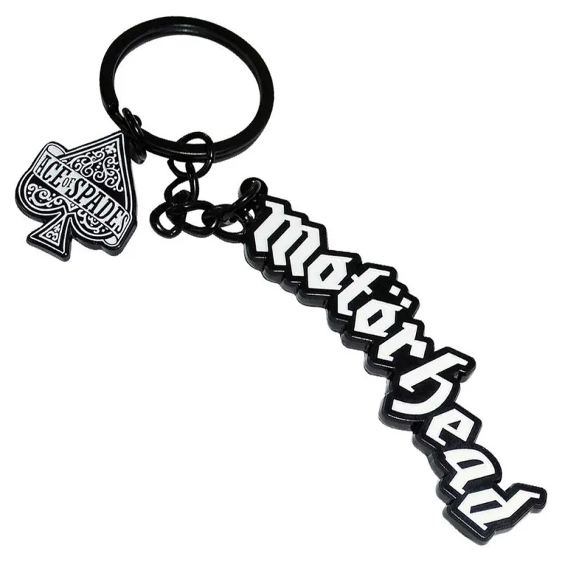 Motorhead Band Logo Ace Of Spades Charm Keychain sold by Paradiso Clothing